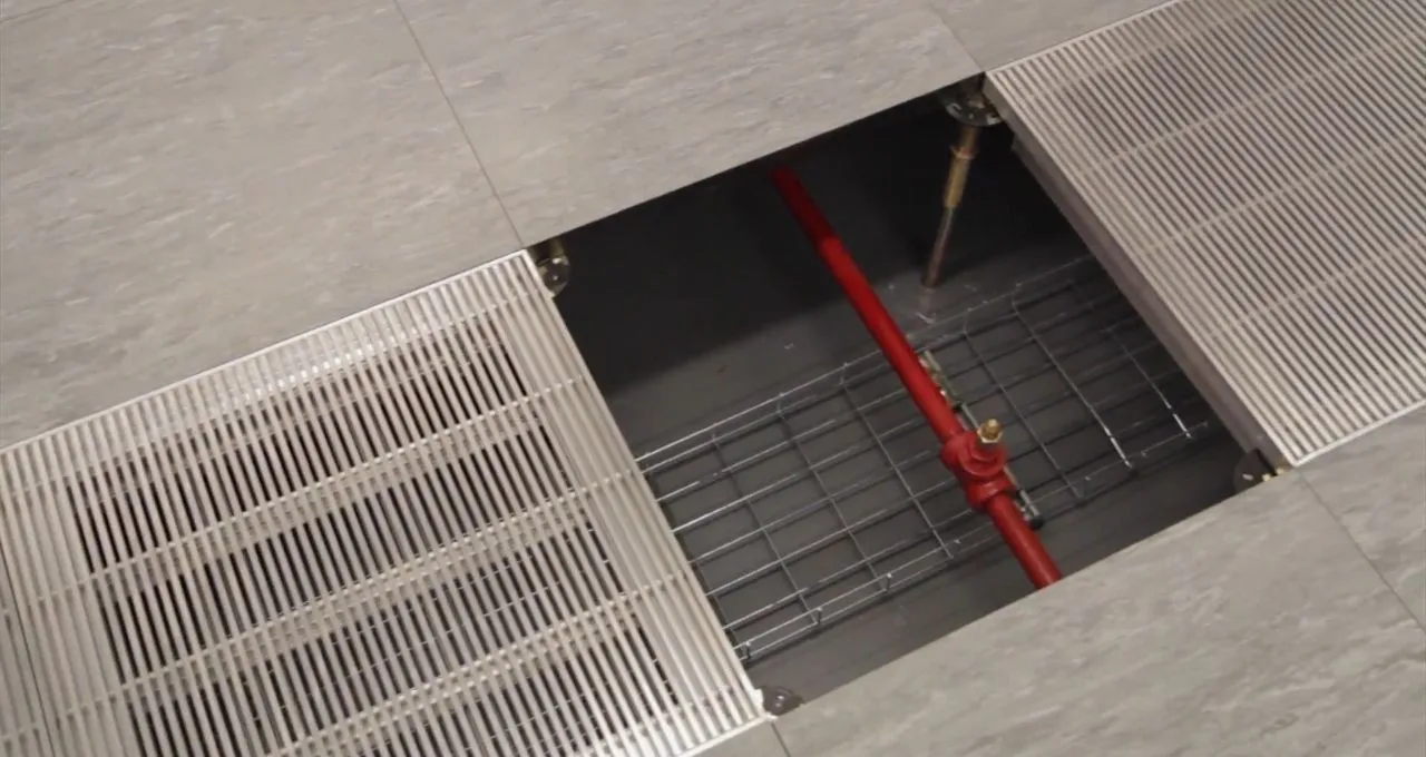 data center server room subfloor
